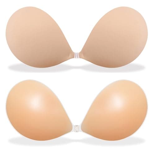 MITALOO Adhesive Bra Invisible Strapless Backless Bra Sticky Push up Silicone Bra for Women - Image 1