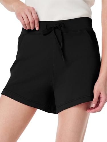 COCOMARTS Womens Summer Shorts Casual Hiking Cargo Athletic Sweat Shorts Drawstring Beach Vacation Trendy Outdoor Outfits Black, Small