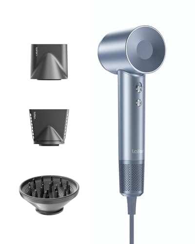 Laifen Swift Special Hair Dryer, High Speed 200M Ionic Blow Dryer with 110, 000 RPM Brushless Motor for Fast Drying, Low Noise, Hairdryer with Magnetic Nozzles, HD501