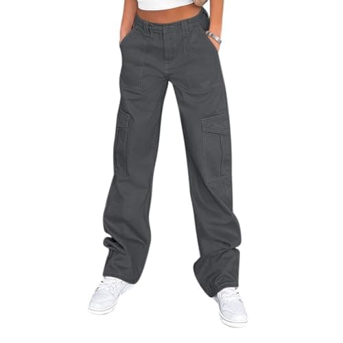 Lepunuo Women's Cotton Casual Military Army Cargo Combat Work Pants - Image 1