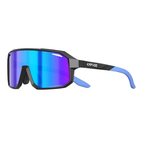 KAPVOE Kids Polarised Baseball Sunglasses Youth Cycling Sunglasses for Boys and Girls UV400 TR90 Frame Tennis Riding Softball Sports 02