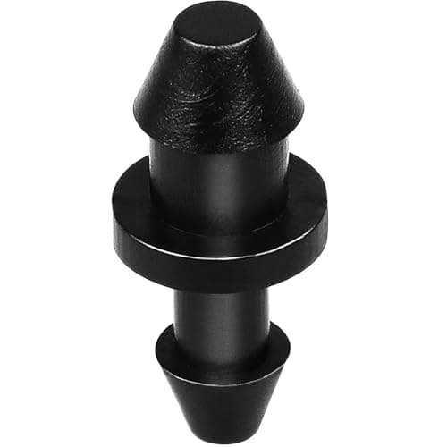 Kepmix Drip Irrigation Fittings 1/4" End Plugs, 70 Pieces Barbed Connectors End Cap for 1/4 Inch Irrigation Tubing, Drip Line Parts Tube Closures for Garden Lawn Pipe Supplies Sprinkler Systems - Image 1