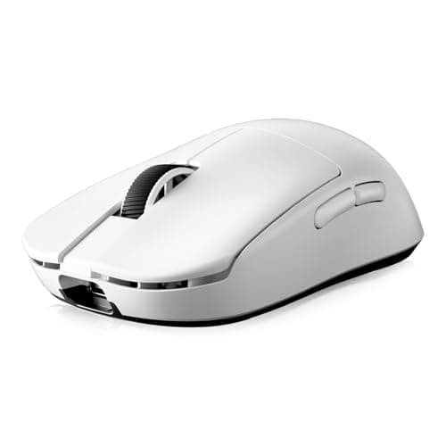MCHOSE L7 Ultra+ Wireless Gaming Mouse, Lightweight 48g, Ergonomic Mouse with 42K DPI, PAW3950, Optical Switch, 20000 FPS, Dual 8K Polling, 7 Programmable Buttons, 3-Mode Connect, PC/Mac - White - Image 1