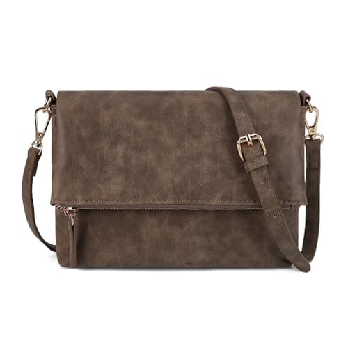 Gladdon Small Crossbody bags for Women Cross body Purse Shoulder Bag Coffee - Image 1