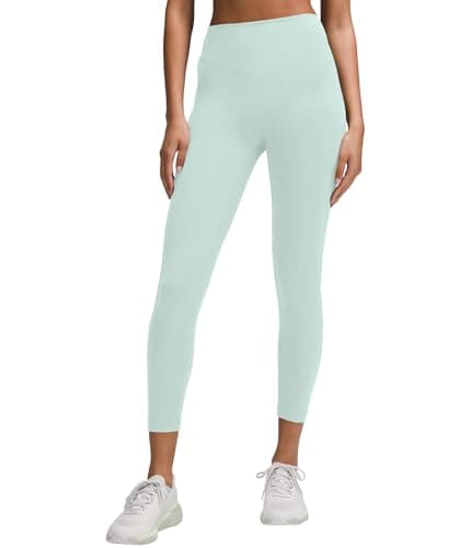 YOAKUKA Women's Compression Leggings with Pockets High Waisted Tummy Control Yoga Pants Seamless Squat Proof Workout Leggings Light Blue - Image 1