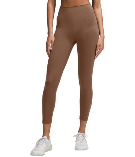 YOAKUKA Women's Compression Leggings with Pockets High Waisted Tummy Control Yoga Pants Seamless Squat Proof Workout Leggings Coffee - Image 1