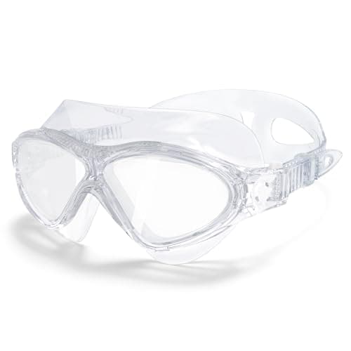 Otionus 180° Panoramic Swim Goggles for Adults, Ultra-Comfort Liquid Silicone Anti-Fog Lenses with UV Protection for Pool & Outdoor Surface Swimming Women Men Youth