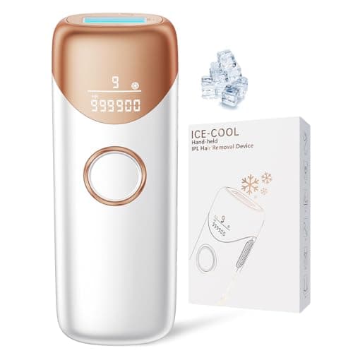 Ubroo Laser Hair Removal,IPL Hair Removal Device with 5℃ Ice Cooling,At-Home Laser Hair Removal for Women & Men,Body Legs Armpits Use (Gold) - Image 1