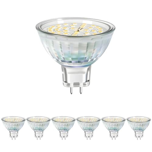 KEJIYILT MR16 LED Bulbs 5W, 12V Low Voltage GU5.3 LED Spotlight Bulb, Non-dimmable, 450Lm, 120° Flood Beam Angle, for Landscape, Recessed, Track Lighting, Pack of 6 (4000K) - Image 1