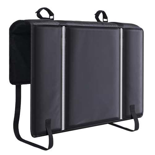 WOLFWILL Tailgate Bike Pad for 2 Bikes, Truck Tailgate Bike Protection with Reflective Strips Tool Pocket, Weatherproof Tailgate Cover for Mountain Bikes Transportation - Image 1