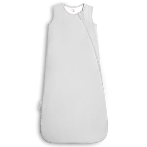 Cuddlebamboo Sleep Sack 1.0 TOG, Bamboo Viscose Baby Wearable Blanket, Sleeveless Sleep Sack 2-Way Zipper Baby Sleeping Bag, 6-18 Months (Dolphin)