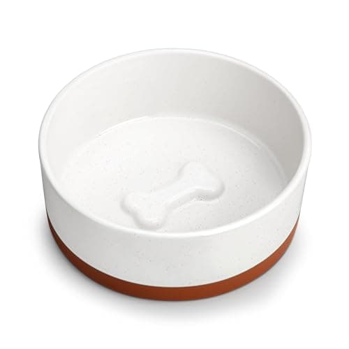 MALACASA Dog Bowls, Ceramic Dog Food and Water Bowls for Medium Size Dogs, 3.5 Cups Capacity Pet Bowl for Medium Dogs (M-3.5 Cups) - Image 1