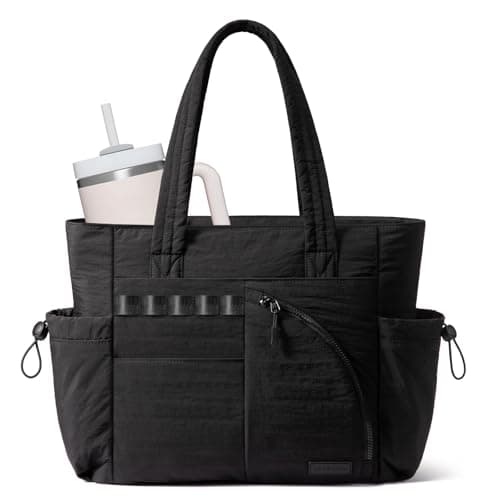 LOVEVOOK Women's Tote Handbags, Puffer Bag and Work Bags with Compartment for Women, Lightweight Quilted Nurse Shoulder Daily - Image 1
