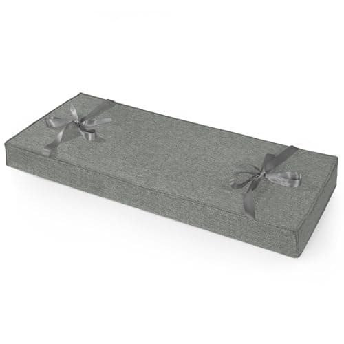 ROFIELTY Bench Cushion 39 inch, Durable Bench Cushions for Indoor Furniture, Window Seat Cushions Indoor, Personalized Custom Bench Cushion (Dark Gray, 39x17x3) - Image 1