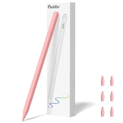 Stylus Pen for iPad with Shortcut, 3X USB C Fast Charge Active Pencil Compatible with Apple iPad (A16) 11/10/9/8/7/6th Generation, Pro 13"/12.9"/11", Air 3/4/5/11/13, Mini (A17 Pro) 7/6/5 Gen Pink - Image 1