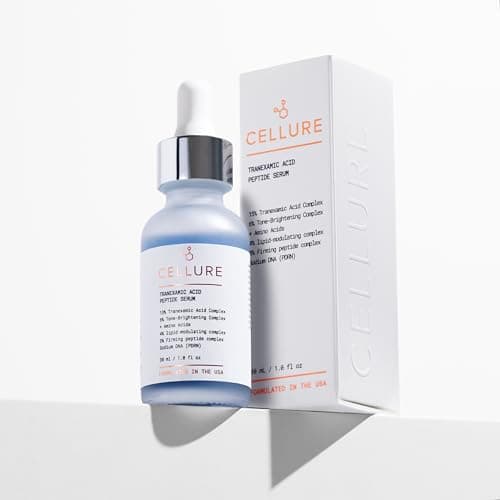Cellure Tranexamic Acid Peptide Serum – Brightening & Discoloration-Correcting Face Serum with TXA, Peptides & Snow Mushroom, 1.0 fl oz (30 mL) - Image 1