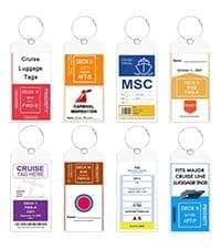 NTONPOWER 8 Pack Cruise Luggage Tag Holders for Carnival, NCL, Princess, MSC Cruise Ships, Plastic Luggage Tags with Zip Seal and Steel Loops, Cruise Ship Travel Essentials for 2024 - Image 1