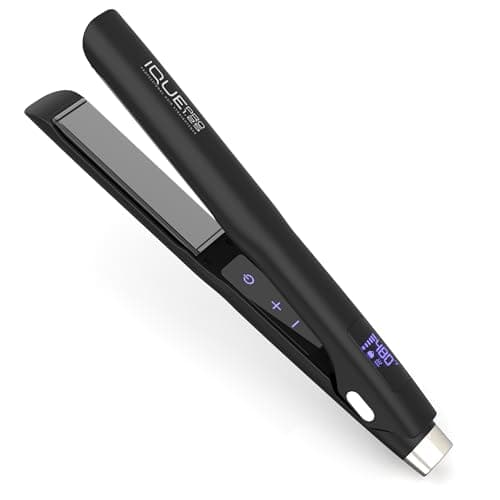iQUE 1.25" Silk Press Flat Iron Hair Straightener for Women | Dual Voltage - Image 1