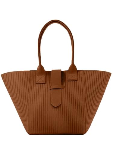 Tote Bag for Women, Hobo Handbags, Shoulder Purse for Everyday, Work, Travel, Shopping (B-Brown) - Image 1