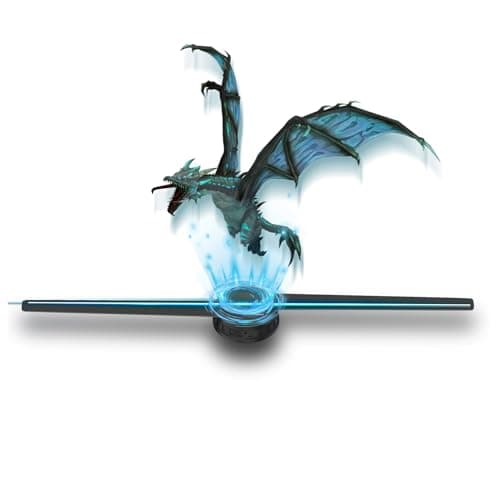 Missyou 3DHologramFan MS50D2 19.7 Inch, LED Holographic Projector with WiFi Bluetooth Remote, 528 Highlight LEDs, 1500+ Videos, for Store Display Events Exhibition Wall Mount - Image 1