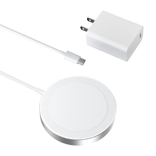 Wireless Charging Pad, Minthouz Wireless Charger with 20W Power Adapter, Magnetic Wireless Charger Fast Charging for iPhone 17/16/15/14/13/12 Series, Airpods 2/3/Pro and More Qi-Enabled Devices - Image 1