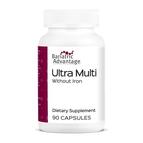 Bariatric Advantage Ultra Multi Without Iron, High Potency Daily Multivitamin for Bariatric Surgery Patients with 22 Essential Vitamins and Nutrients - 90 Capsules, 30 Servings - Image 1