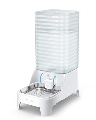 Automatic Dog Water Bowl Dispenser with Patented Faucet - 8L Large Gravity Cat Water Dispenser with Filter & Adjustable Base, Wide Mouth for Easy Clean, BPA-Free, Stainless Steel Pet Waterer for Pets - Image 1