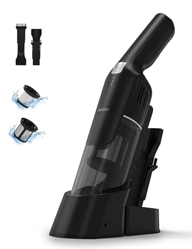 MUZAP Cordless Handheld Vacuum,15KPA Powerful Car Vacuum,2-Speed,2 Charging Methods,Wireless Charger,Ergonomic Handle,Portable Rechargeable Vacuum Cleaner for Car,Home - Image 1