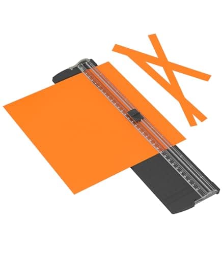 A4 Paper Cutter,14.5Inch Aluminum Alloy Blade Straight Trimmers with Protractor Ruler,Scrapbook Paper Cutters for Coupon,Cardstock,Label,Christmas and Birthday Gifts(1PC,Black) - Image 1