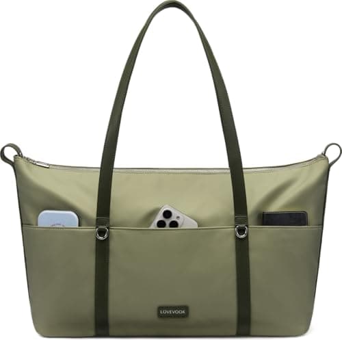LOVEVOOK Work Tote Bag for Women, 15.6 Inch Laptop Shoulder Bag with Large Cup Holder, Professional Computer Tote Briefcase for Teacher Nurse Office Gym Travel Weekender - Image 1
