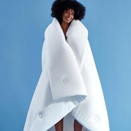 Marshmallow Cloud Comforter Twinxl, Ultra Fluffy Double-Stuffed Down Alternative Duvet Insert, Temperature-Regulating All Season Comforter, Lightweight Soft Luxury Cooling Bedding Cloud Quilt, White - Image 1