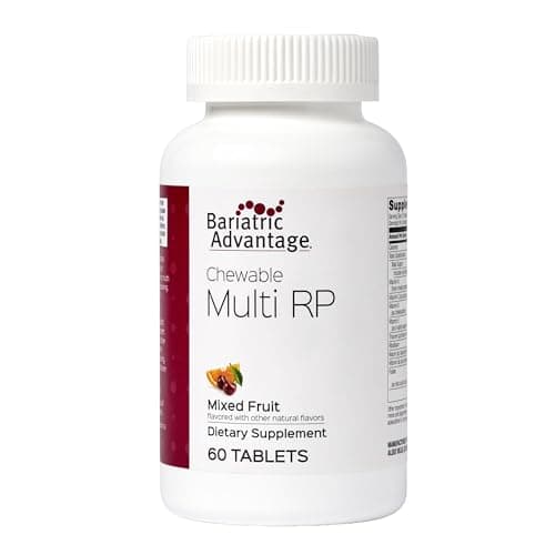 Bariatric Advantage Chewable Multi RP Multivitamin - for Bariatric Surgery Patients - with Iron, Copper, Vitamin C, A, Zinc & More - 100% DV of 18 Nutrients - Mixed Fruit - 60 Count - Image 1