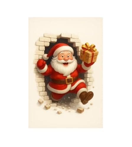Carastora Santa Claus Flannel Blanket, Warm Winter Holiday Plush Blanket, Suitable for Sofa, Bed, Living Room, Snowflake Decorated Gift Blanket, 40 x 50 inches - Image 1