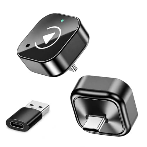 USB-C Wireless CarPlay & Android Auto Adapter with USB-A Converter, 2-in-1 Wireless CarPlay Adapter for Factory Wired CarPlay and Android Auto Cars, High-Speed 5GHz WiFi, Bluetooth 5.0 - Image 1
