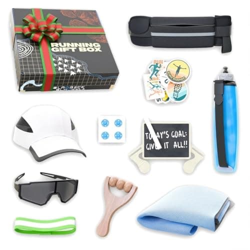 BLAUBECK Ultimate Running Gift Box – Cool Runner Presents and Marathon Essentials for Women – Christmas Running Gift - Contains Sunglasses Hat Running Belt Foldable Water Bottle - Image 1