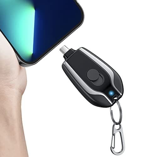 EMNT Keychain Portable Charger for USB C,2000mAh Mini Power Emergency Pod,Small Andriod Cell Phone Charger,Type C Power Bank Battery Pack for iPhone15,16 Plus,17 pro max,Charger for Samsung More - Image 1