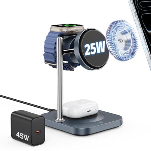 Gumosh Qi2.2 25W Magnetic 3-in-1 Charging Station for Apple Devices - Image 1
