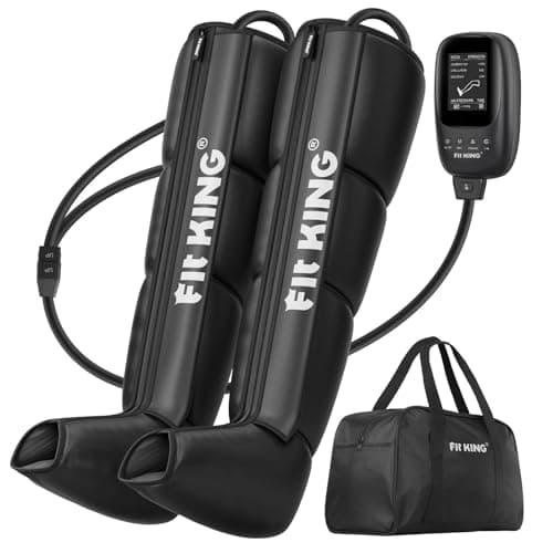 FIT KING Air Compression Recovery System,Dynamic Pressure for Circulation Improvement and Fast Recovery,Sequential Massage Boots for Athletes (Medium) - Image 1