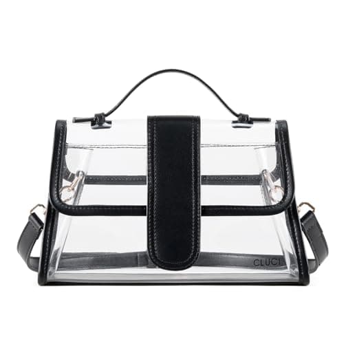 CLUCI Clear Bag for Stadium Events Crossbody Purses for Women Stadium Approved Clear Bag for Concerts Sports Festivals - Image 1