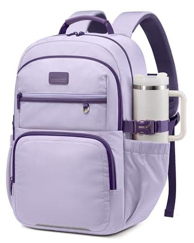 LOVEVOOK Laptop Backpack for Women, 15.6 Inch Travel Backpack with Giant Tumbler Holder Pocket, Multi-Pocket College School Bookbag Purse, Water-Resistant Work Daypack for Teacher Nurse - Image 1