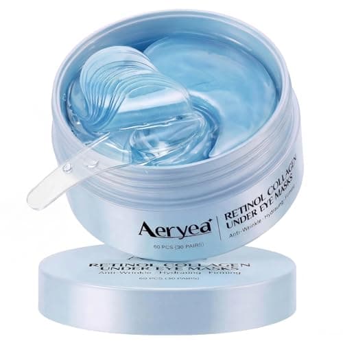 Aeryea Retinol Collagen Under Eye Patches for Men & Women 30 Pairs
