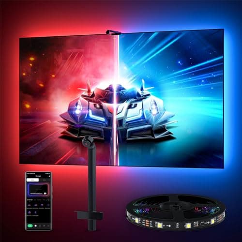 MIHEAL TV LED Backlight with AR Sensor,12.4FT RGB Strip Lights for 32-60 inch PC, TV & Monitor, Smart TV Lights Behind that Sync with Screen, Compatible with App Music Sync, for Gaming Room - Image 1