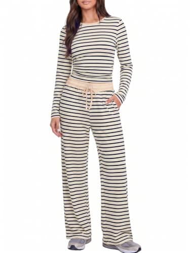 Casly Lamiit 2 Piece Lounge Sets Women Fall 2026 Vacation Travel Outfits - Image 1