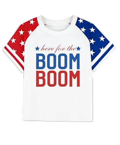 Kids American Flag Shirt Boys Girls 250 Anniversary USA Shirts Toddler 4th of July Tshirts Patriotic Short Sleeve Tops - Image 1