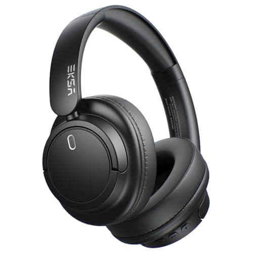 EKSA Wireless Headphones Over Ear, Bluetooth Headphones with Microphone, Hi-Res Audio, 90H Playtime, 6 EQ Modes, Lightweight, Foldable, Bluetooth Headset for PC/Cellphone/Home/Travel/Office Black - Image 1