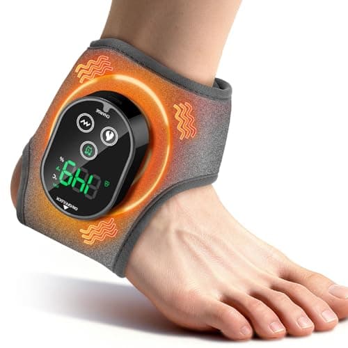 Cordless Neuropathy Foot Massager, Rechargeable Ankle Heating Pad for Pain Relief, Foot and Ankle Massage for Circulation, Suitable for Reduce Fatigue and Plantar Fasciitis, Travel & Home Use - Image 1