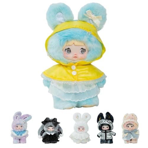 POP JOY Nommi Plush Blind Box Weather Forecast Series Kawaii Plush Toy, Cute Collectible Figure with Rotating Eyes & Collector Card, Surprise Gift for Kids & Collectors 3+ Single Box - Image 1