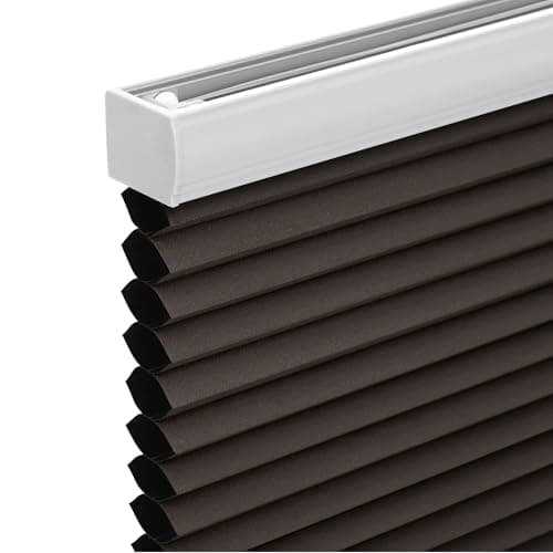 Changshade Cordless Cellular Shades, Blackout Honeycomb Shades for Windows, Pull Down Pleated Blinds, Easy to Install for Indoor Windows and French Doors,29" W x 72" H, Taupe - Image 1