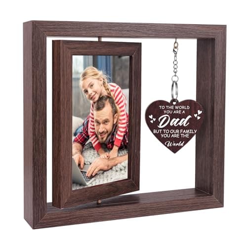 Boiveco First Fathers Day Dad Gifts from Daughter Son, 1st Fathers Picture Frames New Dad and First Time Dad Gifts, Thanksgiving Birthday Gift Dad Picture Frames 4x6 - Image 1