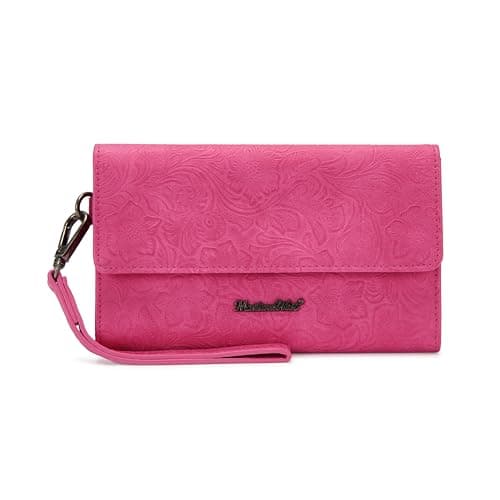 Montana West Wristlet for Women Ladies Female Large Capacity Card Cases & Money Organizers Trifold Phone Wallet with Zipper Coin Purse and Wrist Strap - Image 1